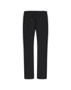 Herno Versatile Black Trousers With Elastic Waistband In Black