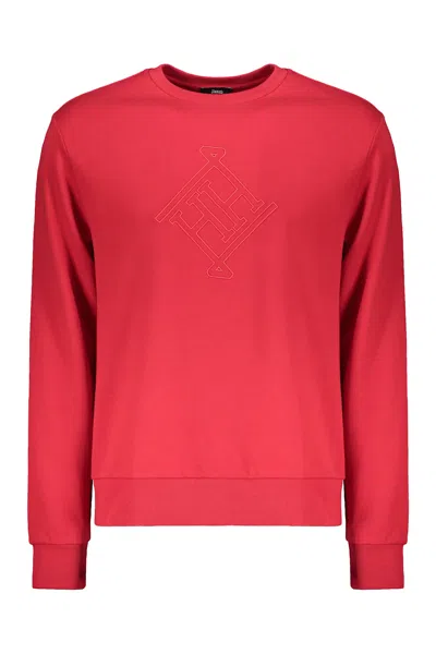 Herno Versatile Red Sweatshirt In Soft Fabric