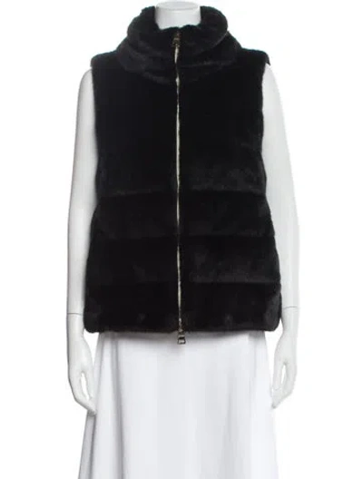 Pre-owned Herno Vest In Black