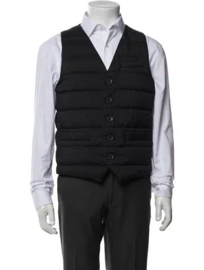 Pre-owned Herno Vest In Black