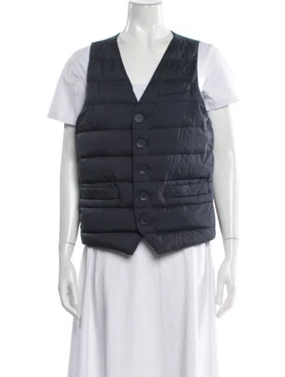Pre-owned Herno Vest In Blue