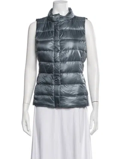 Pre-owned Herno Vest In Blue/white