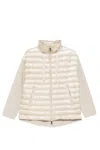 Herno Light Beige Down Jacket In Brown