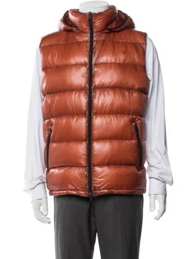 Pre-owned Herno Vest In Brown