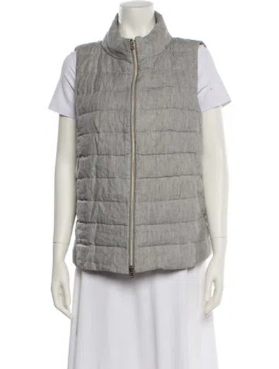 Pre-owned Herno Vest In Gray