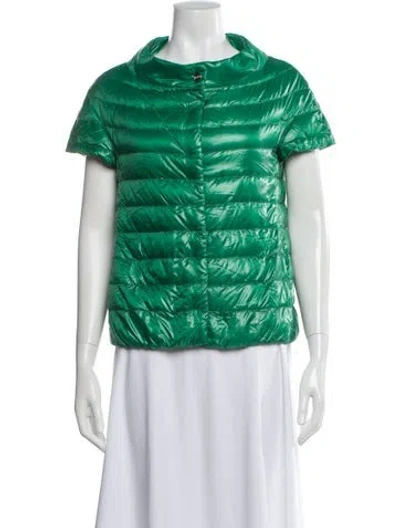 Pre-owned Herno Vest In Green