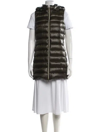 Pre-owned Herno Vest In Green