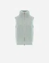 Herno Vest In Cob Stitch Wool In Green