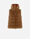 Herno ニュー・レディ・フェイクファー ベスト In Camel