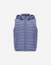 Herno Vest In Nylon Ultralight In Light Blue