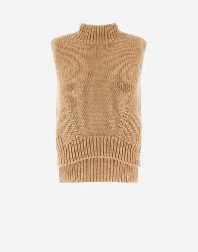 Herno スルタンニット ベスト In Camel