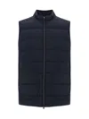 Herno Zip-up Puffer Gilet In Nero