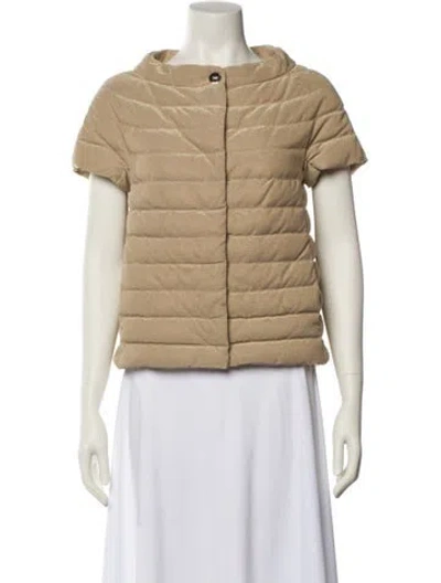 Pre-owned Herno Vest In Neutral