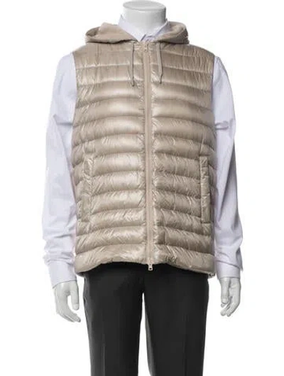 Pre-owned Herno Vest In Neutral