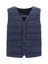 Herno Gilet Imbottito Piuma Linea Legend In New Blu