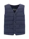 Herno Gilet Imbottito Piuma Linea Legend In New Blu