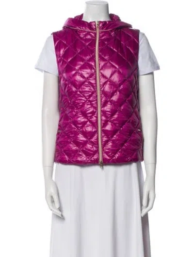 Pre-owned Herno Vest In Pink