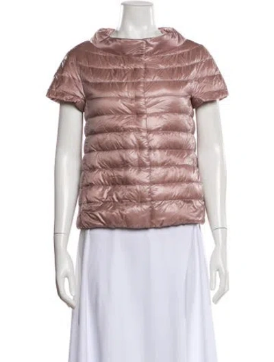Pre-owned Herno Vest In Pink