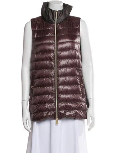 Pre-owned Herno Vest In Purple