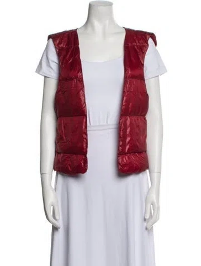 Pre-owned Herno Vest In Red