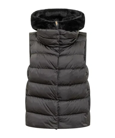 Herno Vest-style Down Jacket In Black