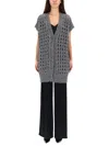 Herno Women Vest With Perforated Workmanship In Gray