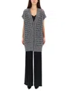 Herno Women Vest With Perforated Workmanship In Gray