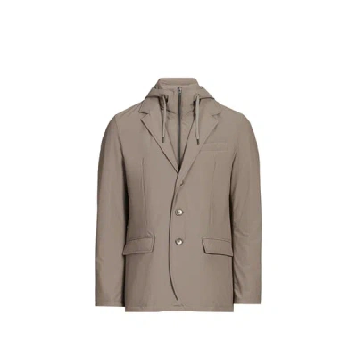 Herno Veste Technique À Capuche In Brown