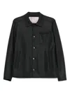 Herno Button-fastening Patch-pocket Jacket In Black