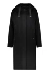 Herno Virgin Wool Coat In Black