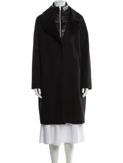 Pre-owned Herno Virgin Wool Coat In Black