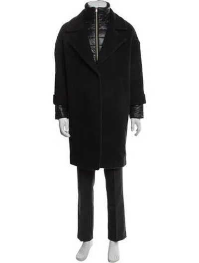 Pre-owned Herno Virgin Wool Coat In Black