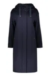 Herno Virgin Wool Coat In Blue