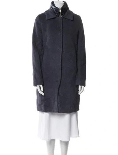 Pre-owned Herno Virgin Wool Coat In Blue