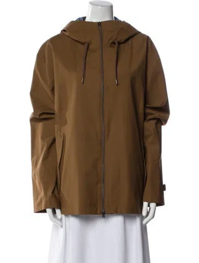 Pre-owned Herno Virgin Wool Coat In Brown