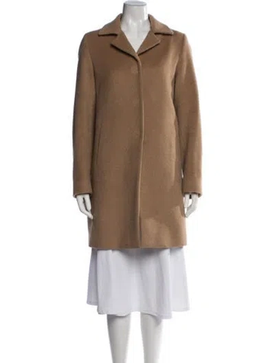 Pre-owned Herno Virgin Wool Coat In Brown