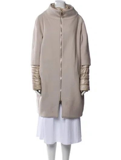 Pre-owned Herno Virgin Wool Coat In Gray