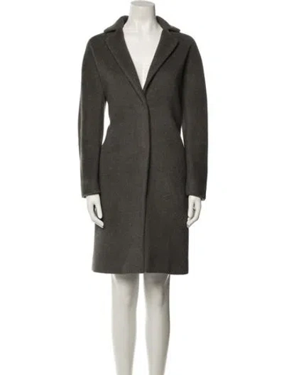 Pre-owned Herno Virgin Wool Coat In Gray