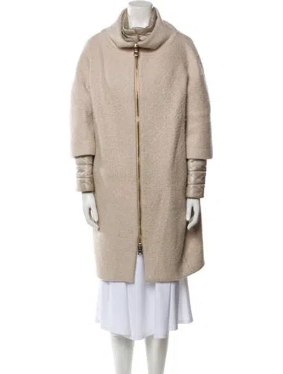 Pre-owned Herno Virgin Wool Coat In Neutral