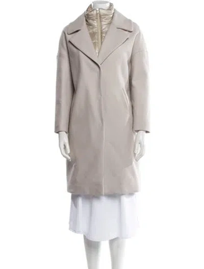 Pre-owned Herno Virgin Wool Coat In Neutral