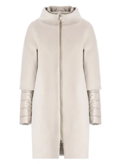 Herno Virgin Wool Coat In Gray
