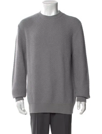 Pre-owned Herno Virgin Wool Crew Neck Sweater Vest In Grey