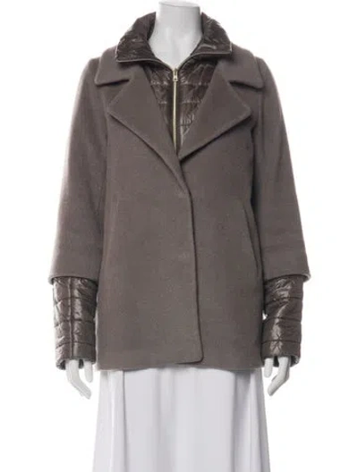 Pre-owned Herno Virgin Wool Down Coat In Brown