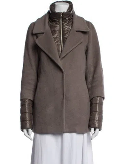 Pre-owned Herno Virgin Wool Down Coat In Neutrals