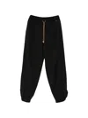 Herno Virgin Wool Elastane Pants In Black