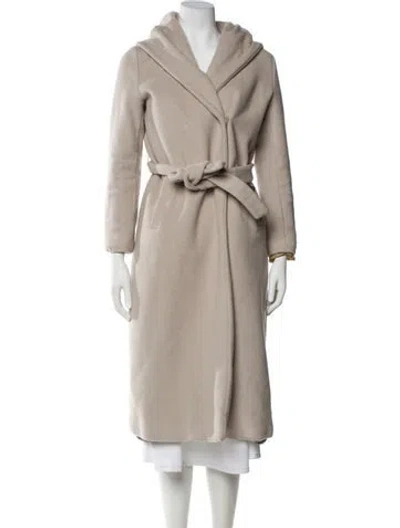Pre-owned Herno Virgin Wool Trench Coat In Neutral