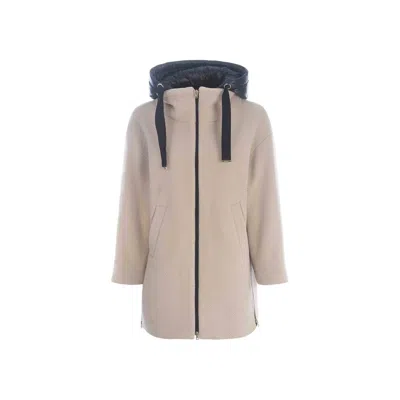 Herno Virgin Wool Women's Coat In Neutral