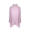 Herno High-collar Asymmetric Poncho Women In Purple