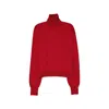 Herno Multicolor Virgin Wool Turtleneck In Red