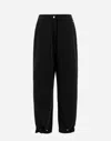 Herno Viscose Effect Trousers In Black